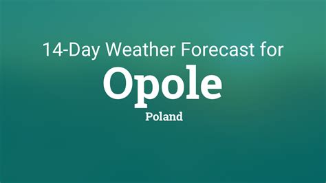 Weather Today for Popielów, Opole, Poland 